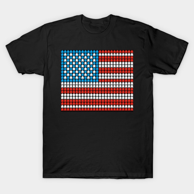 US Meeple Flag T-Shirt by Canderella